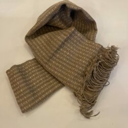 DEKIブータン産ストール23071Wild silk（野蚕） 70% COTTON 30%